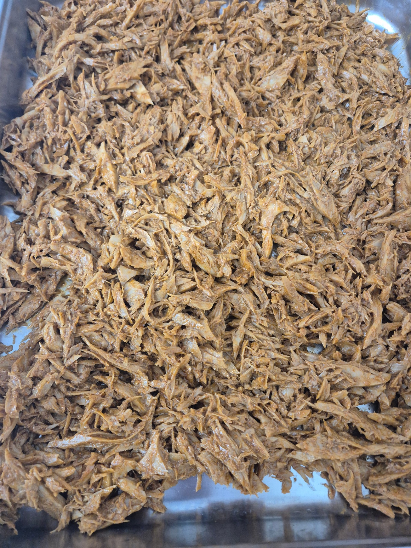 Golden marinated Provero chunks