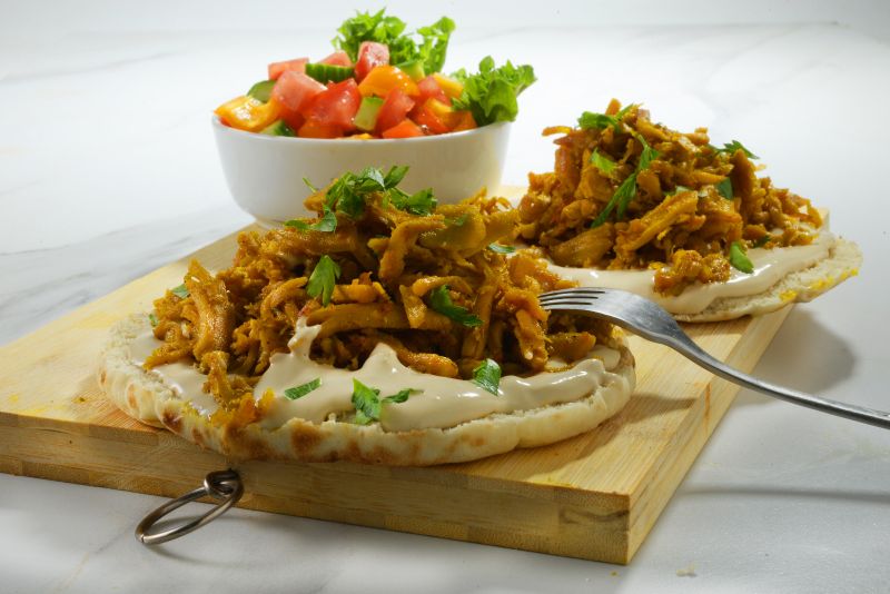 Provero pita with Israeli salad