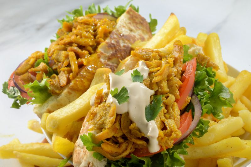 Provero wrap with fries